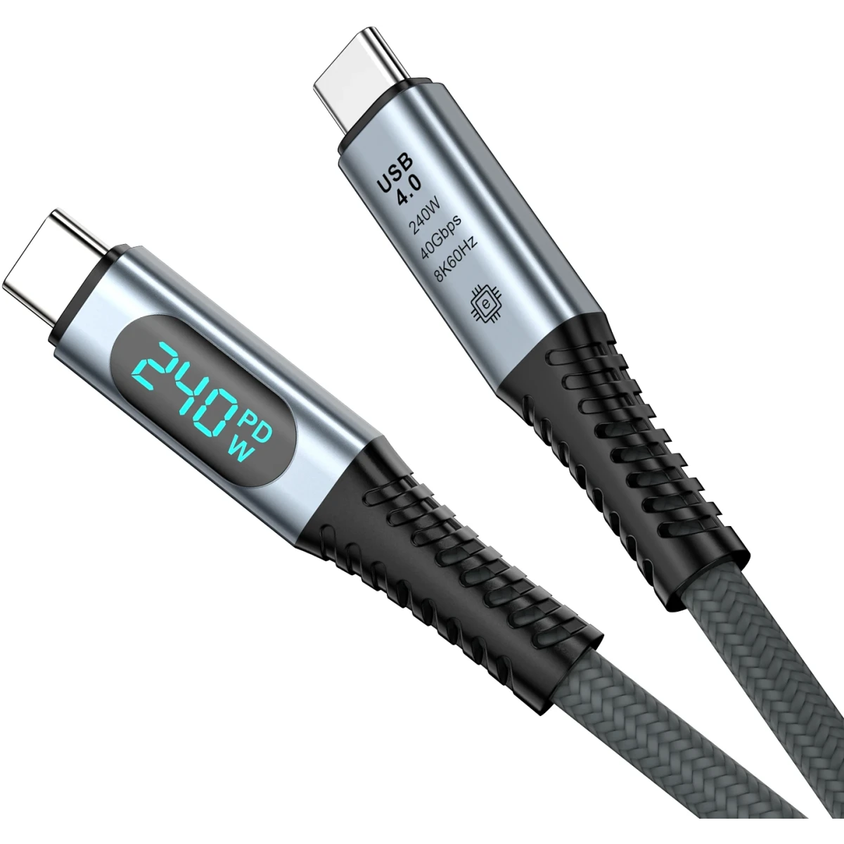 Кабель USB4 v2.0 TypeCm-Cm, 80GBps, PD 240W, дисплей, 1.5м CU580BD-1.5M VCOM
